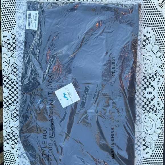 Tri-Mountain Men's Layer Knit Jacket XL - Black - Picture 4 of 4